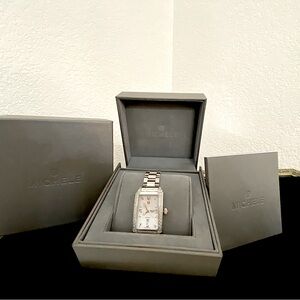 Michele Diamond Ladies Stainless Steel Watch